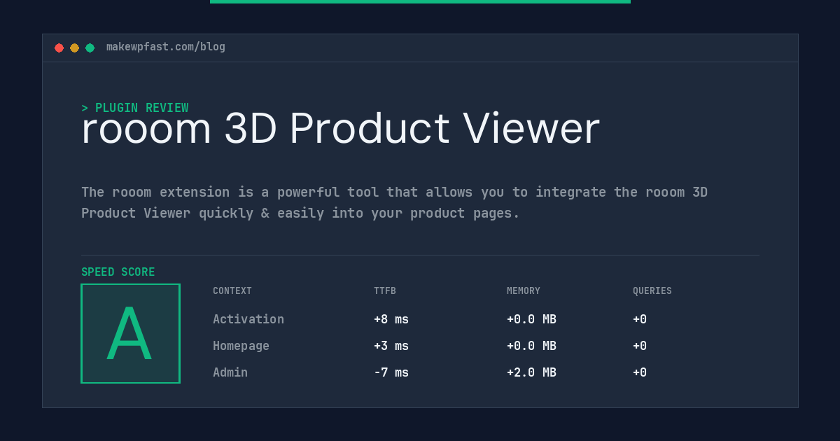 rooom 3D Product Viewer - MakeWPFast