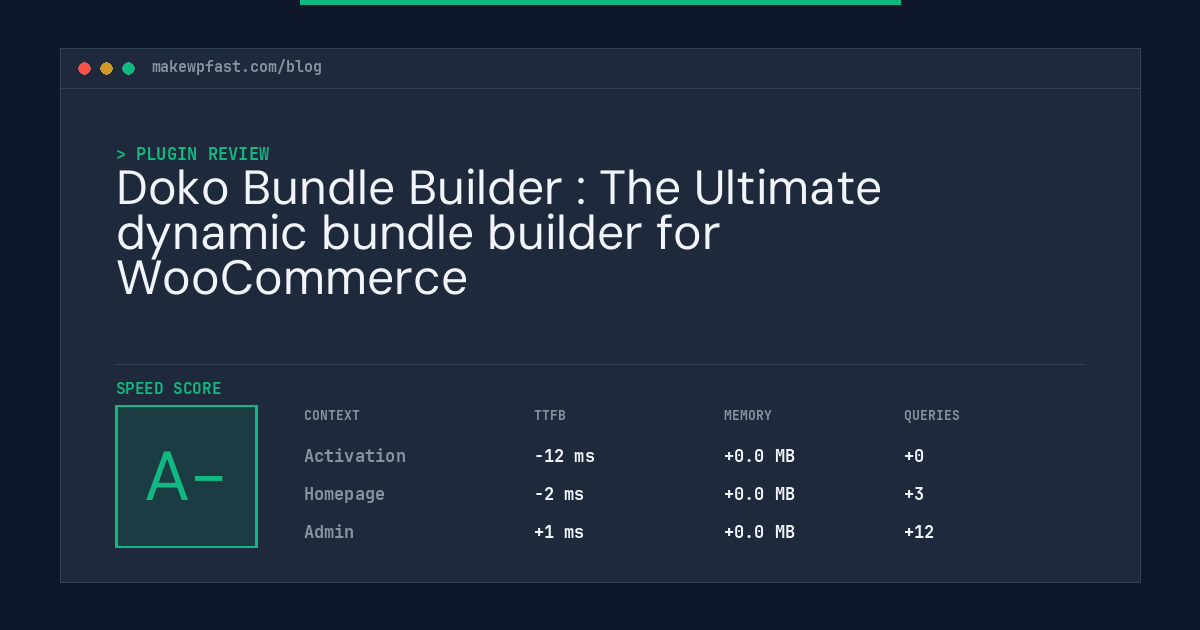 Doko Bundle Builder : The Ultimate dynamic bundle builder for WooCommerce - MakeWPFast
