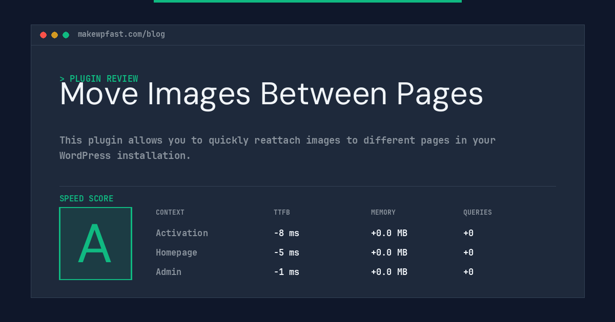 Move Images Between Pages - MakeWPFast