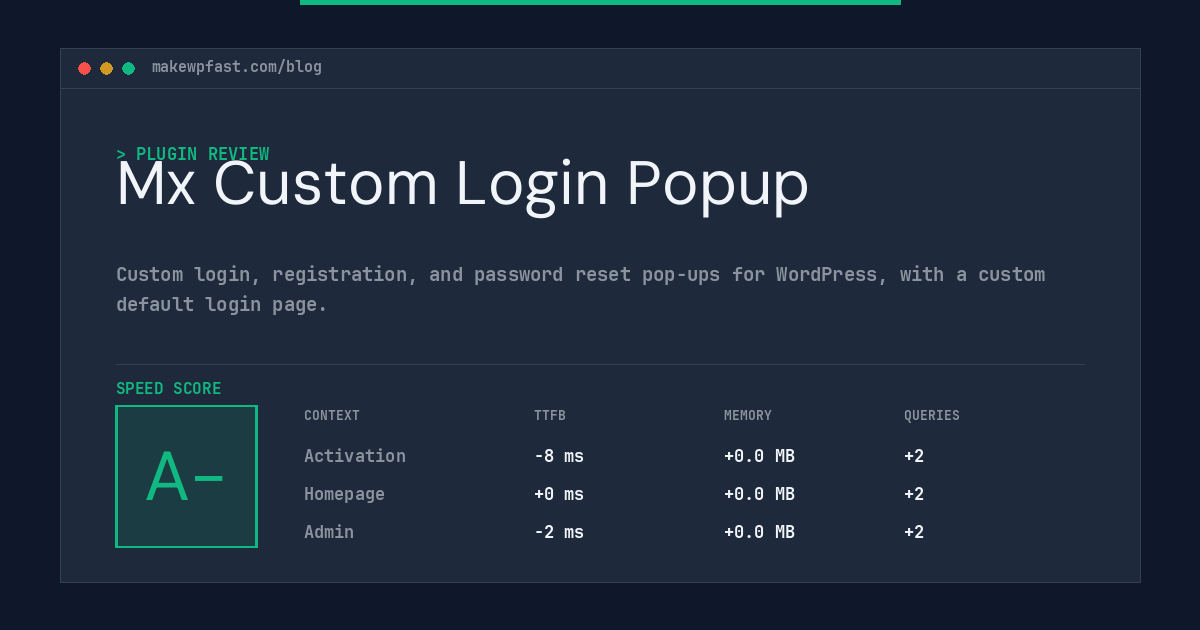 Mx Custom Login Popup - MakeWPFast