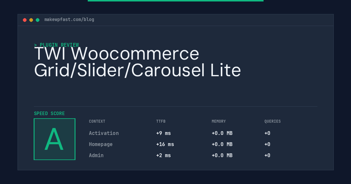 TWI Woocommerce Grid/Slider/Carousel Lite - MakeWPFast