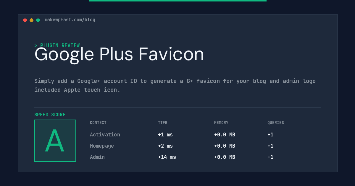 Google Plus Favicon - MakeWPFast
