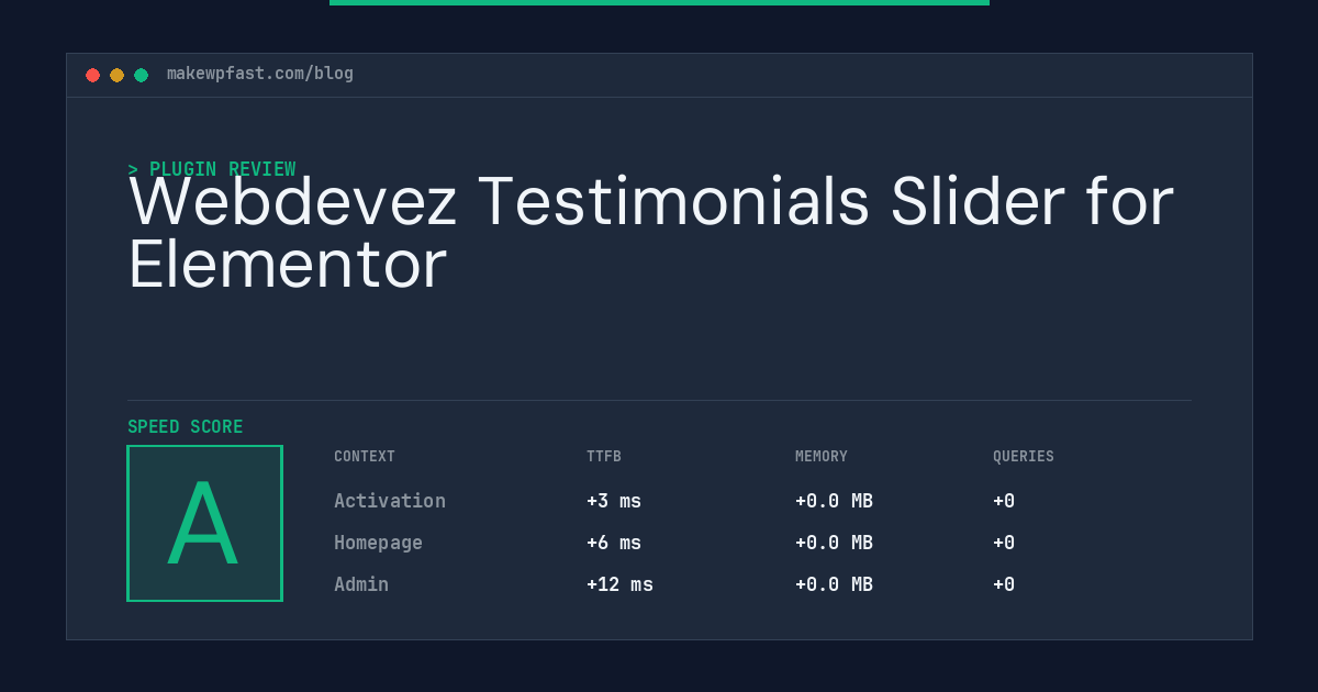 Webdevez Testimonials Slider for Elementor - MakeWPFast
