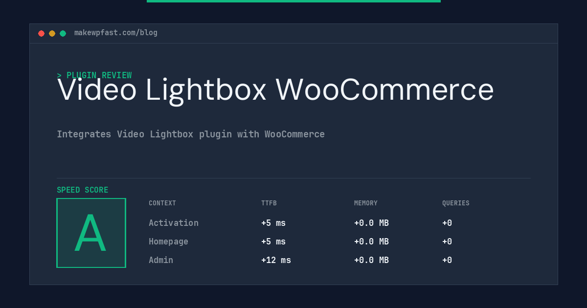 Video Lightbox WooCommerce - MakeWPFast
