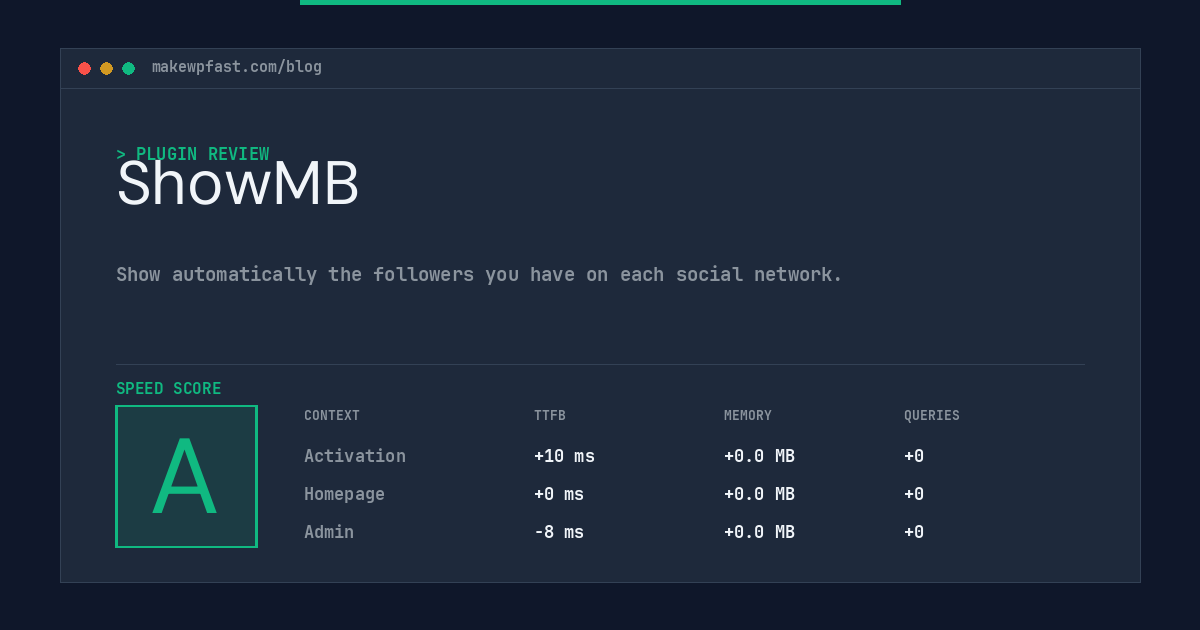 ShowMB - MakeWPFast