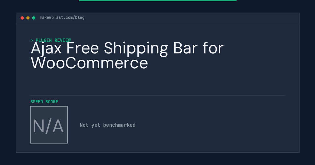 Ajax Free Shipping Bar for WooCommerce - MakeWPFast