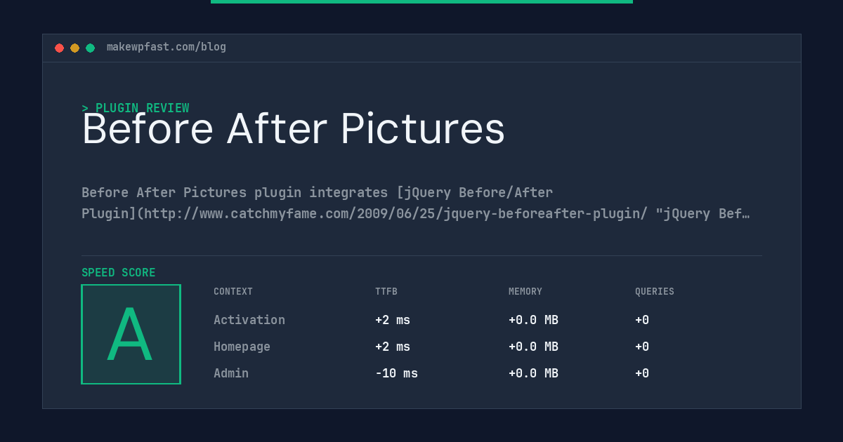 Before After Pictures - MakeWPFast