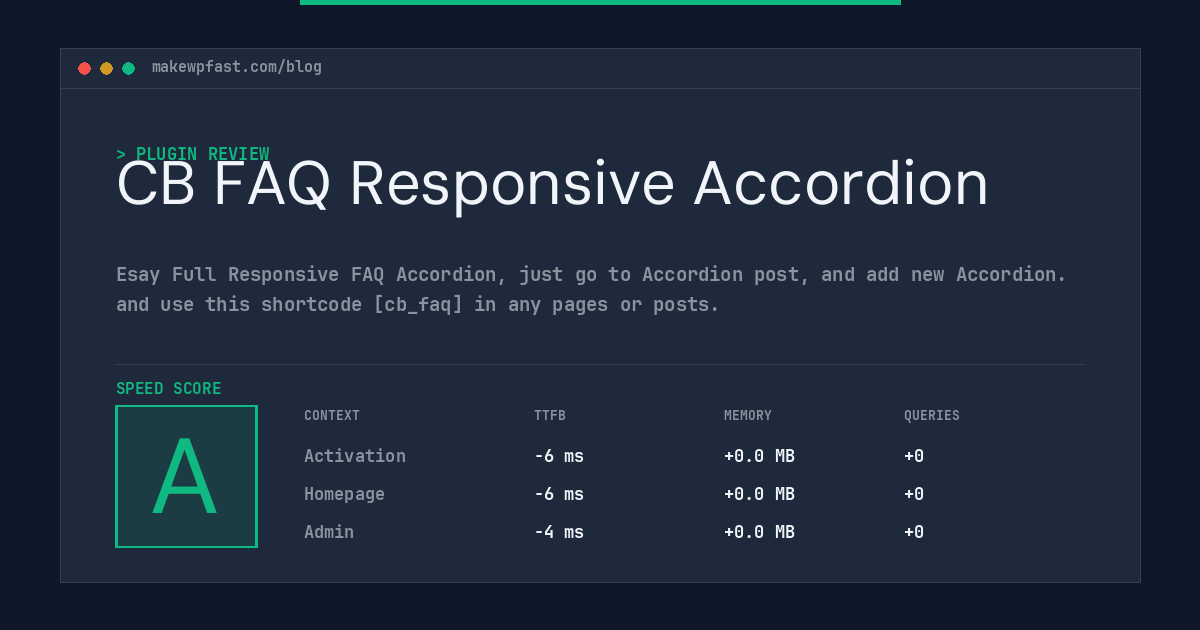 CB FAQ Responsive Accordion - MakeWPFast