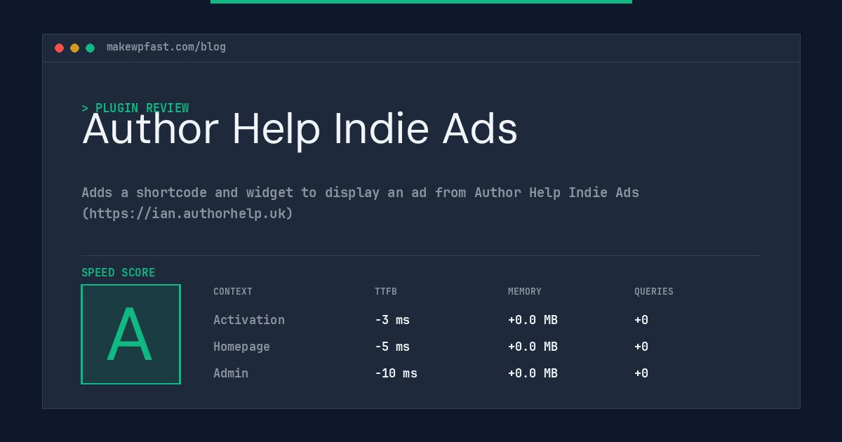 Author Help Indie Ads - MakeWPFast