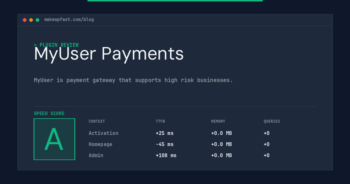 MyUser Payments - MakeWPFast
