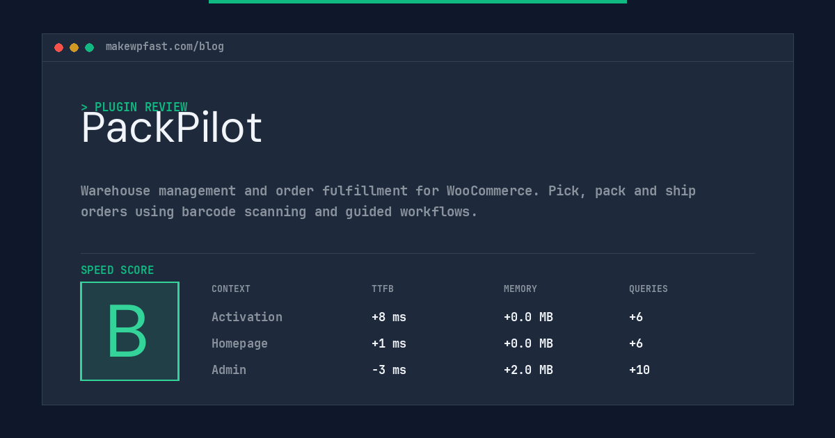 PackPilot - MakeWPFast