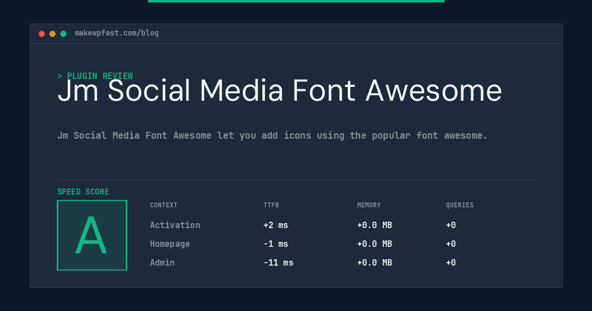Jm Social Media Font Awesome - MakeWPFast