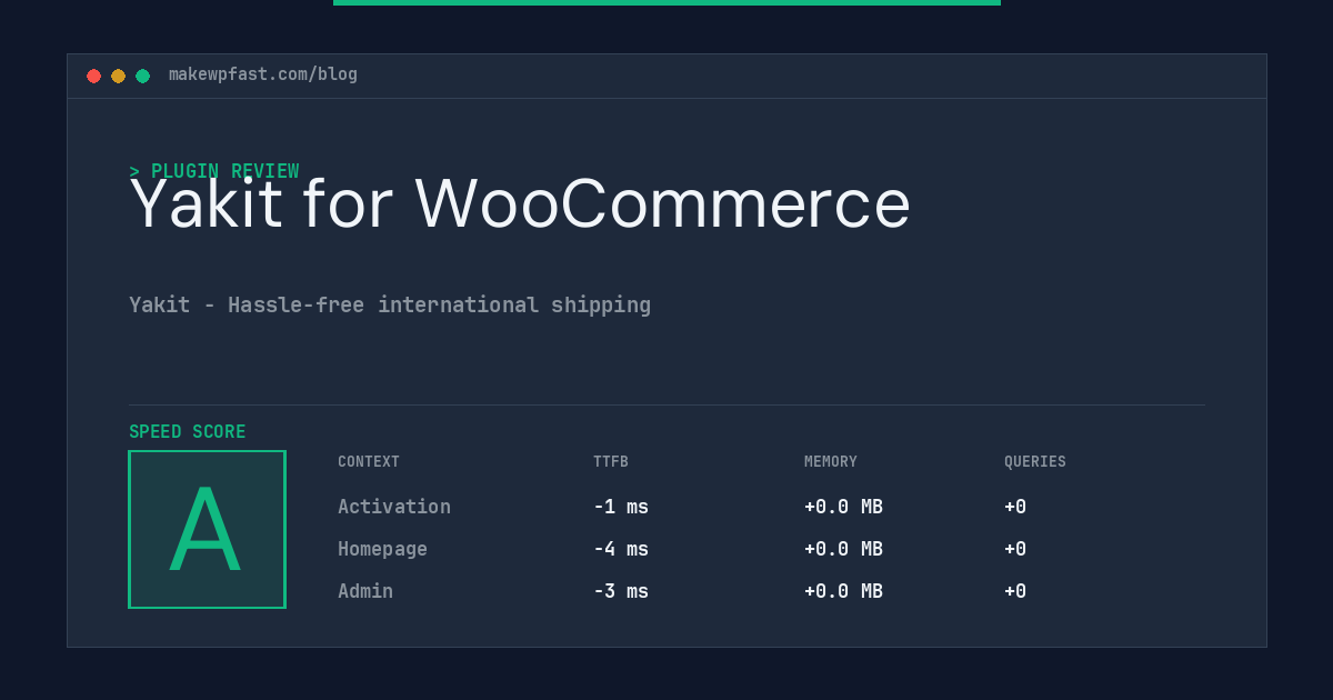 Yakit for WooCommerce - MakeWPFast