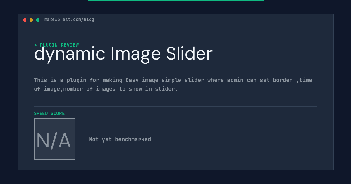dynamic Image Slider - MakeWPFast