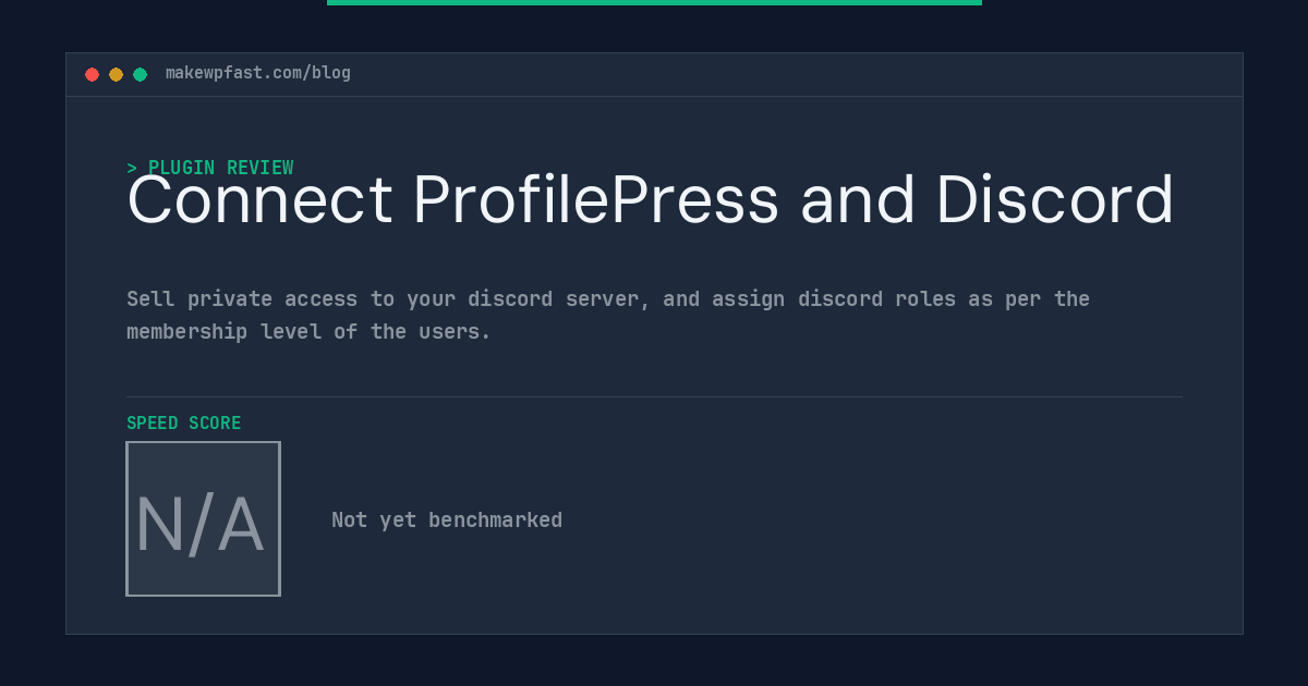 Connect ProfilePress and Discord - MakeWPFast