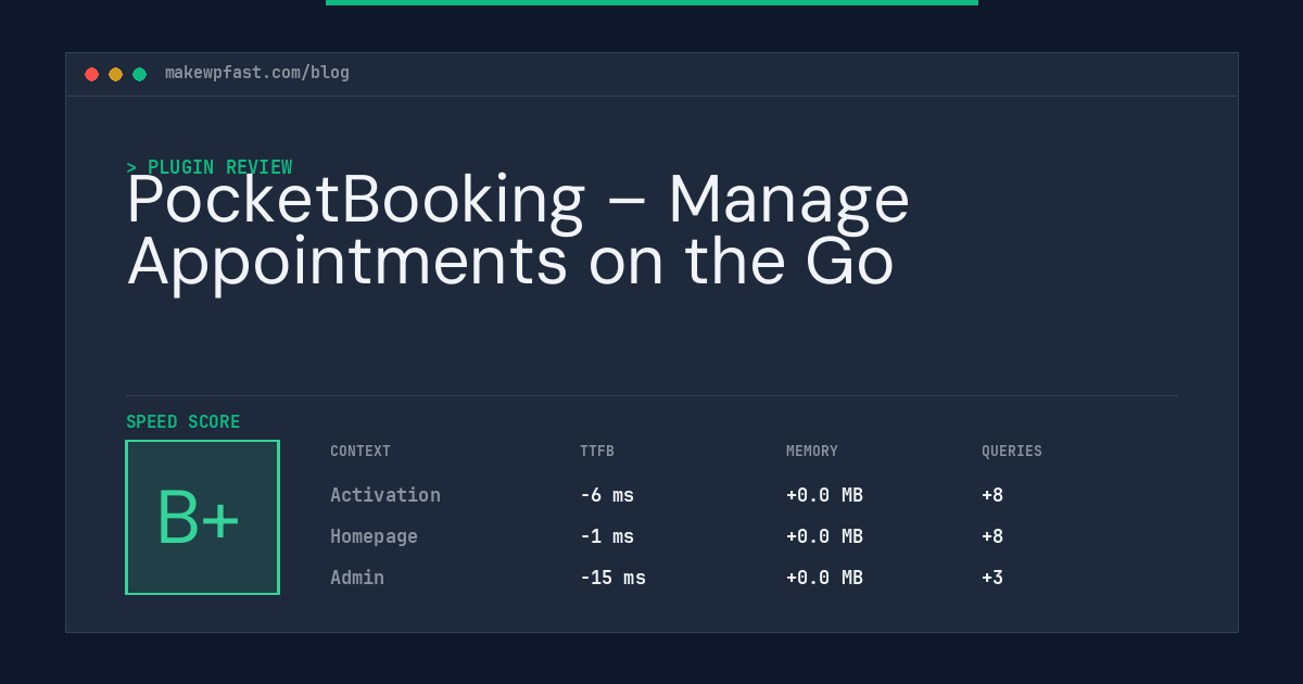 PocketBooking – Manage Appointments on the Go - MakeWPFast