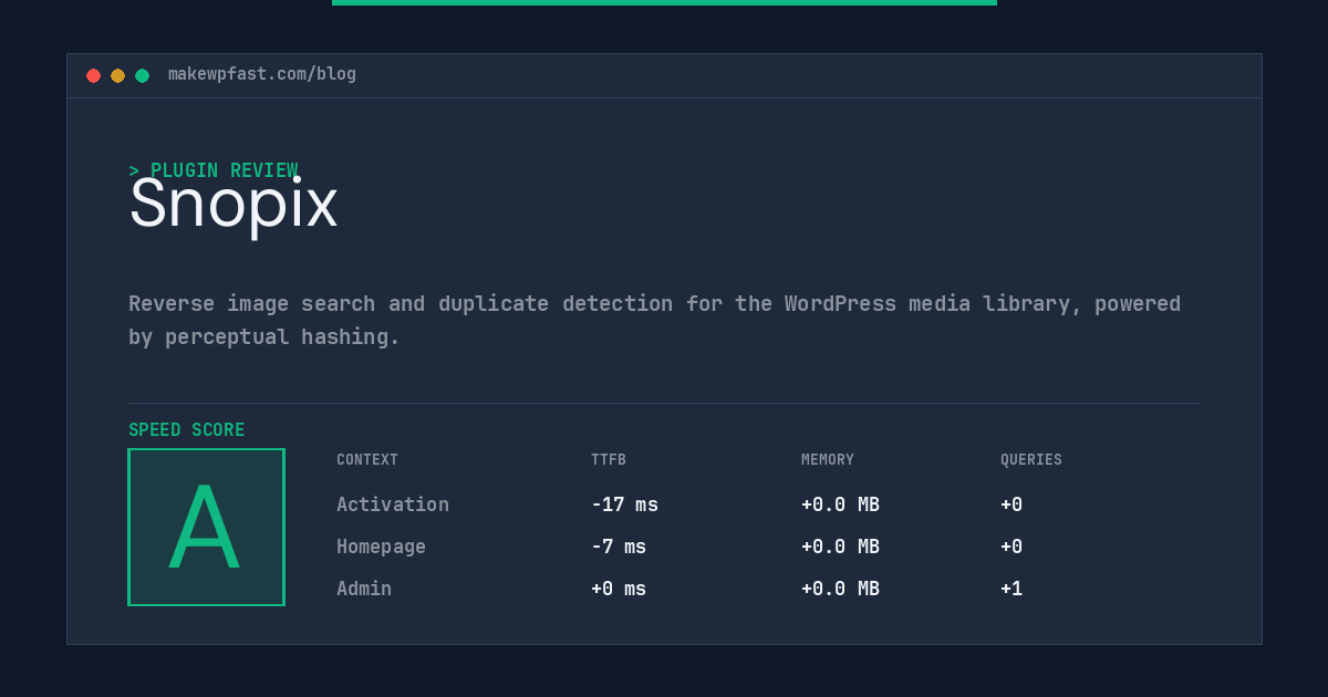 Snopix - MakeWPFast