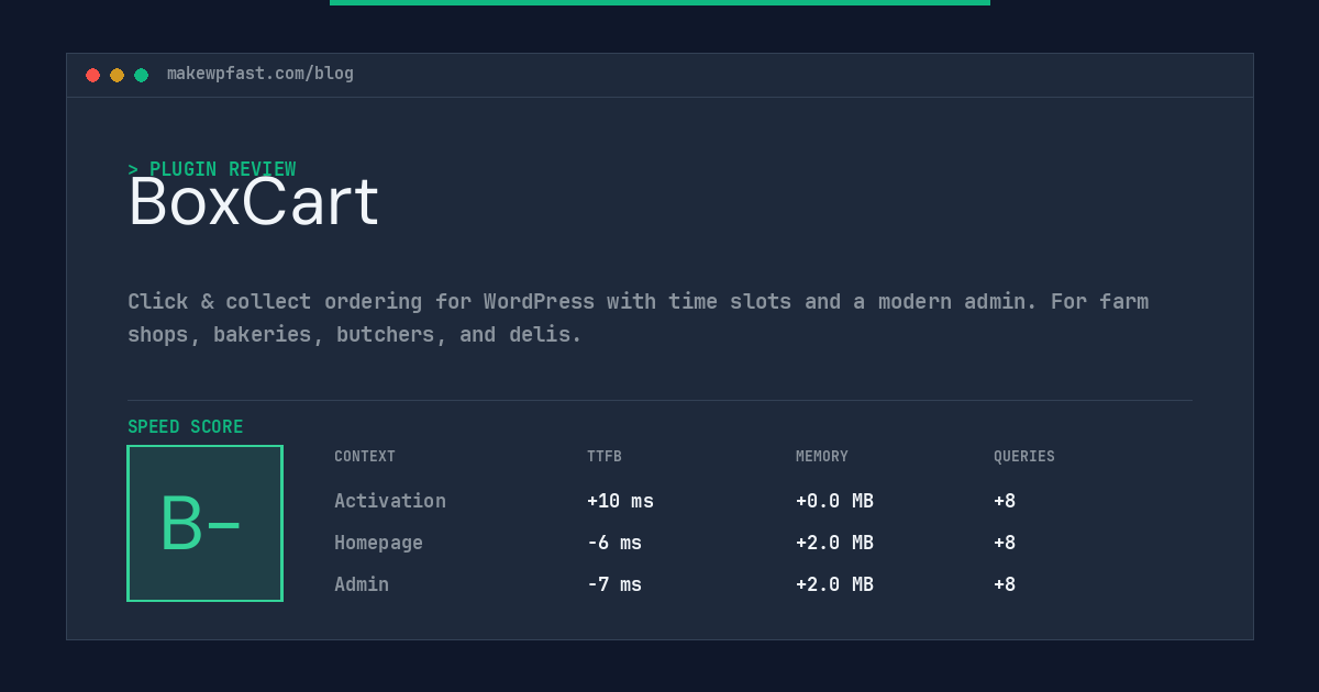 BoxCart - MakeWPFast