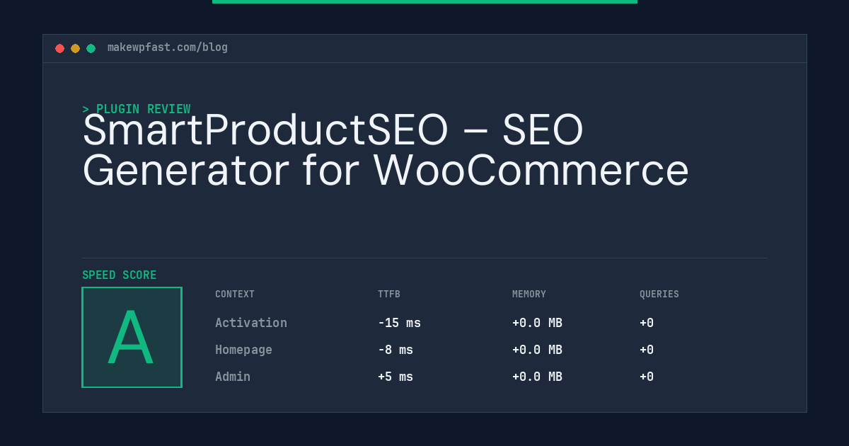 SmartProductSEO – SEO Generator for WooCommerce - MakeWPFast