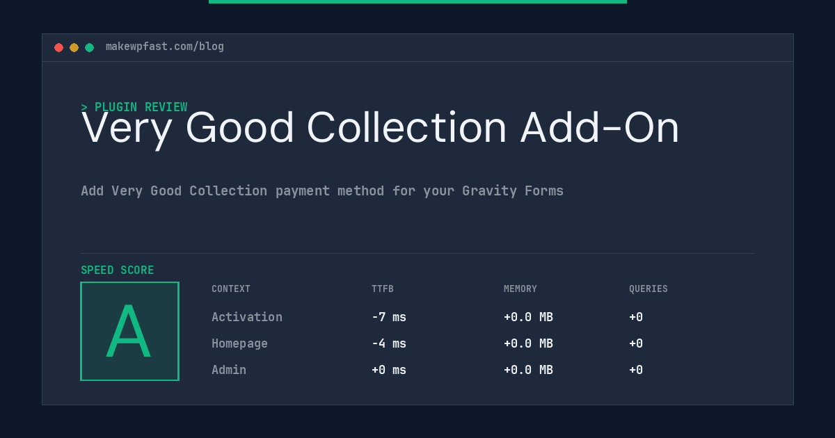 Very Good Collection Add-On - MakeWPFast