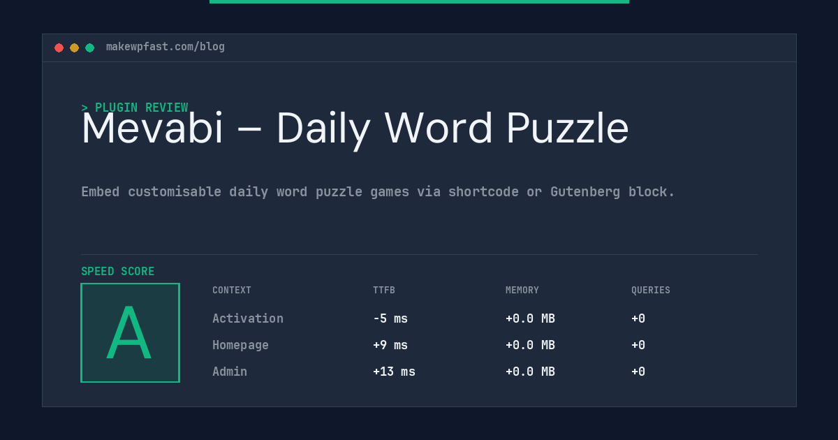 Mevabi – Daily Word Puzzle - MakeWPFast