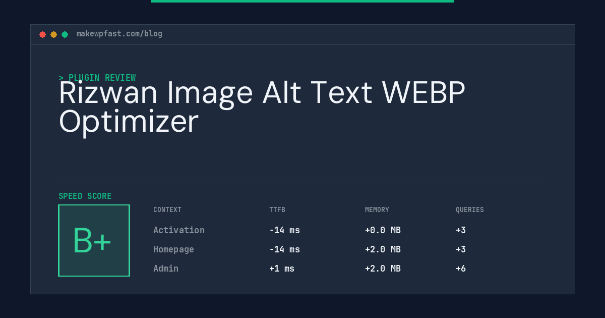 Rizwan Image Alt Text WEBP Optimizer - MakeWPFast
