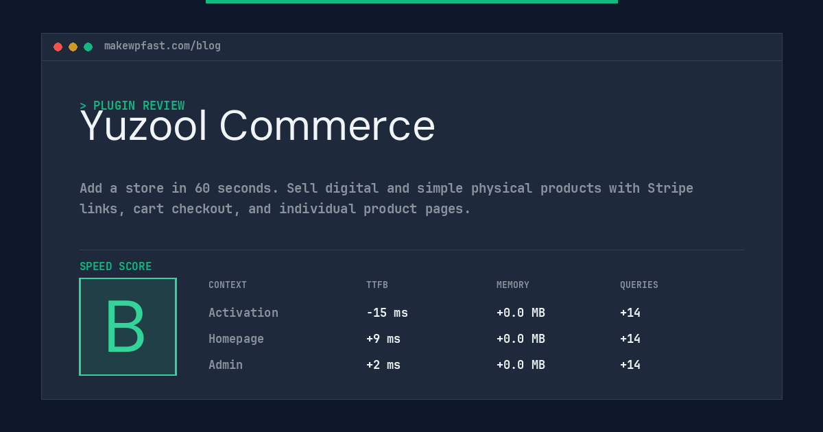 Yuzool Commerce - MakeWPFast