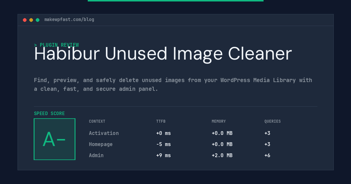 Habibur Unused Image Cleaner - MakeWPFast