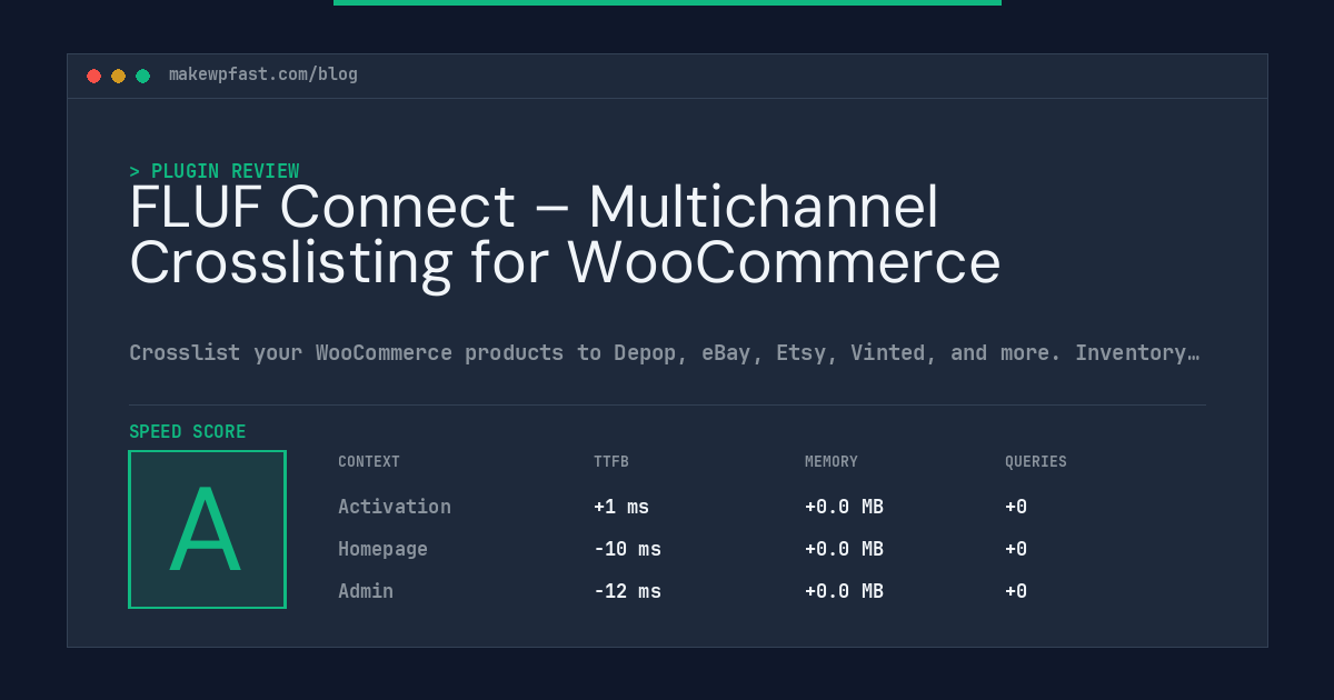 FLUF Connect – Multichannel Crosslisting for WooCommerce - MakeWPFast
