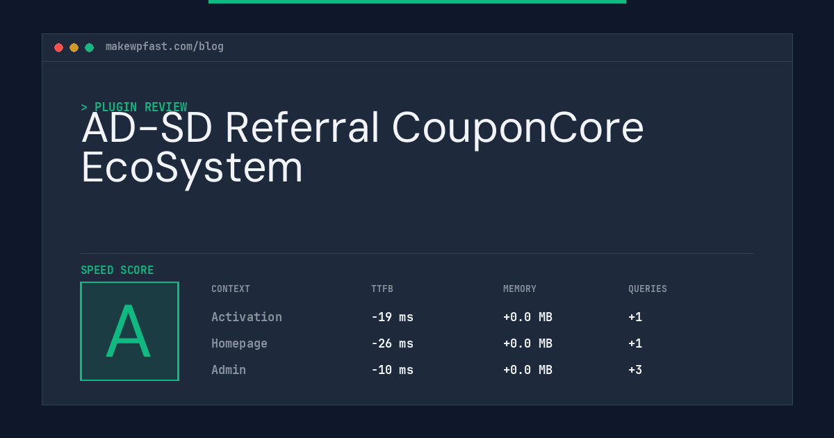 AD-SD Referral CouponCore EcoSystem - MakeWPFast