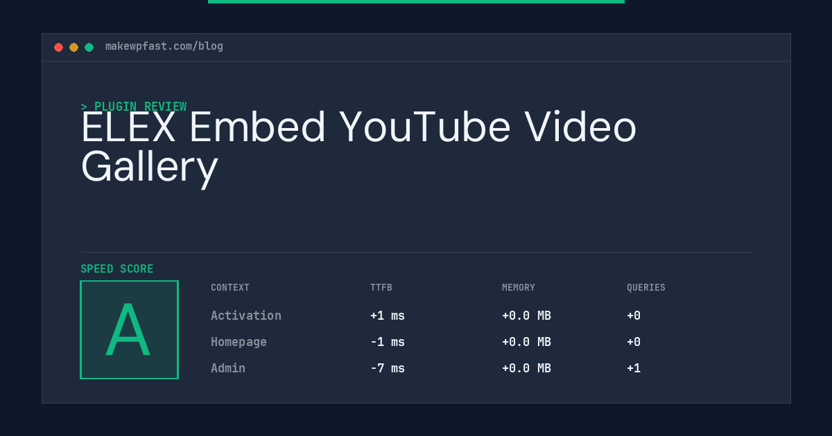 ELEX Embed YouTube Video Gallery - MakeWPFast