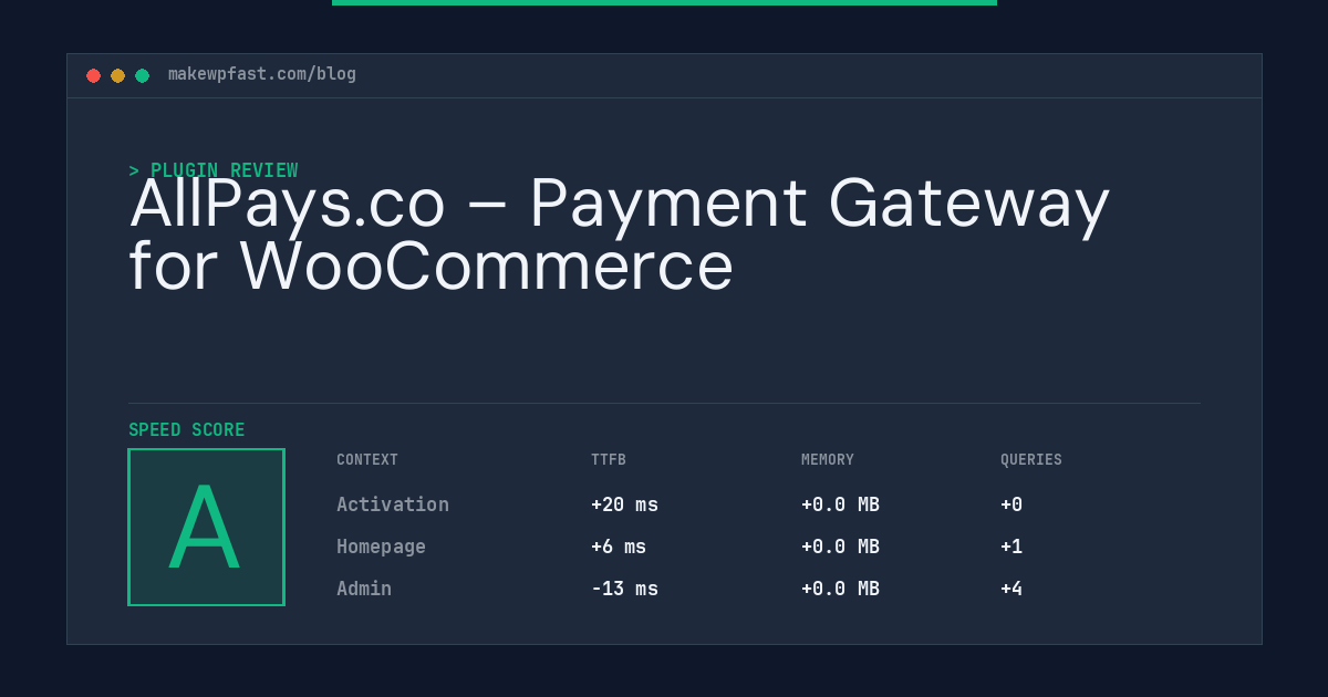 AllPays.co – Payment Gateway for WooCommerce - MakeWPFast