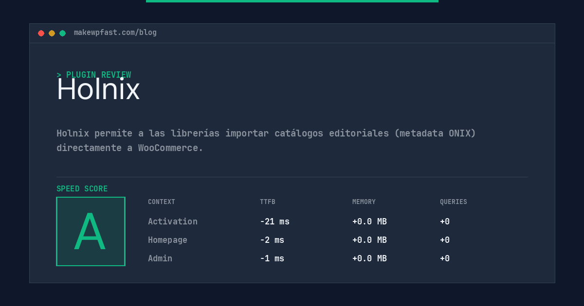 Holnix - MakeWPFast