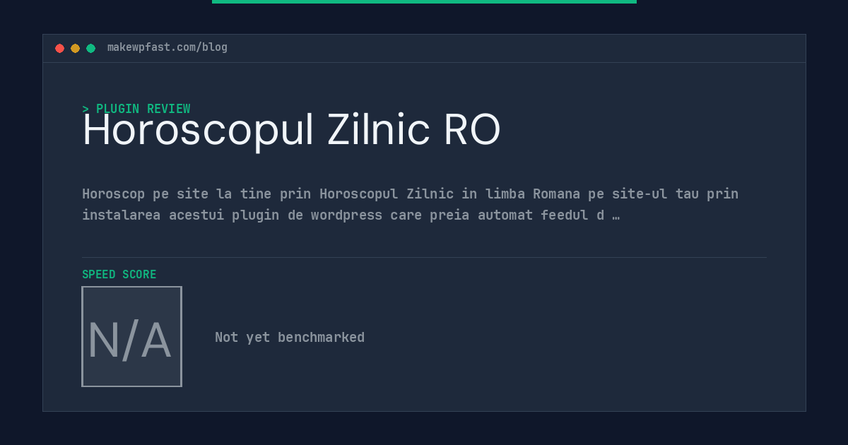 Horoscopul Zilnic RO - MakeWPFast