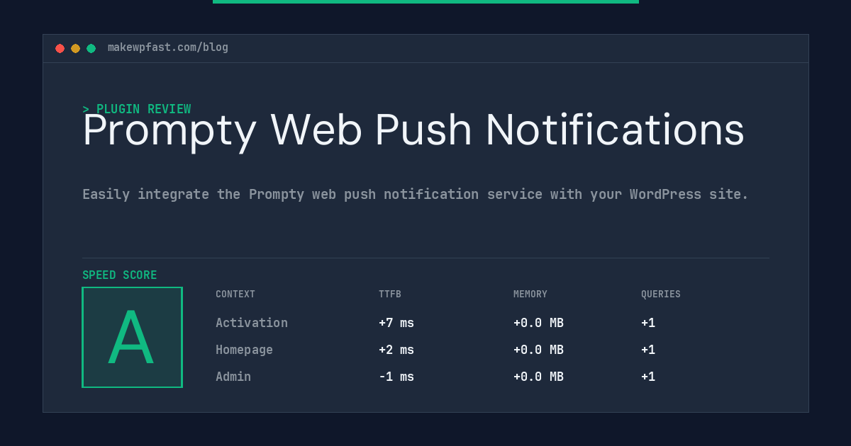 Prompty Web Push Notifications - MakeWPFast
