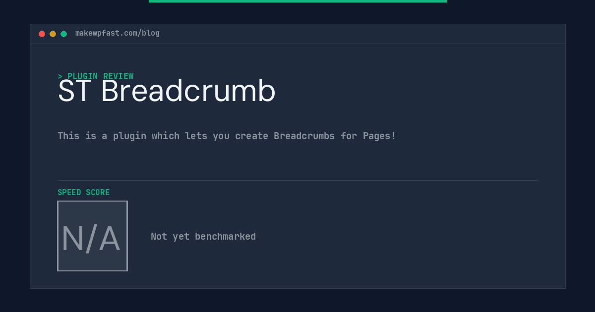 ST Breadcrumb - MakeWPFast