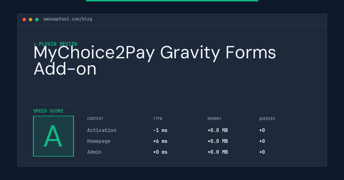 MyChoice2Pay Gravity Forms Add-on - MakeWPFast