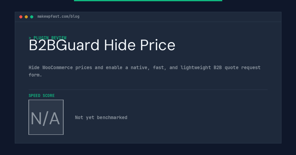 B2BGuard Hide Price - MakeWPFast