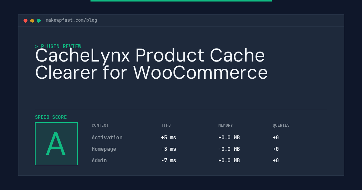 CacheLynx Product Cache Clearer for WooCommerce - MakeWPFast
