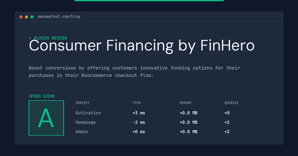 Consumer Financing by FinHero - MakeWPFast