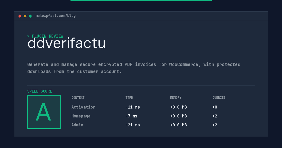 ddverifactu - MakeWPFast