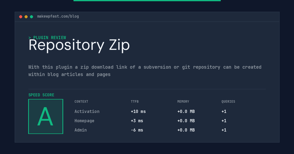 Repository Zip - MakeWPFast