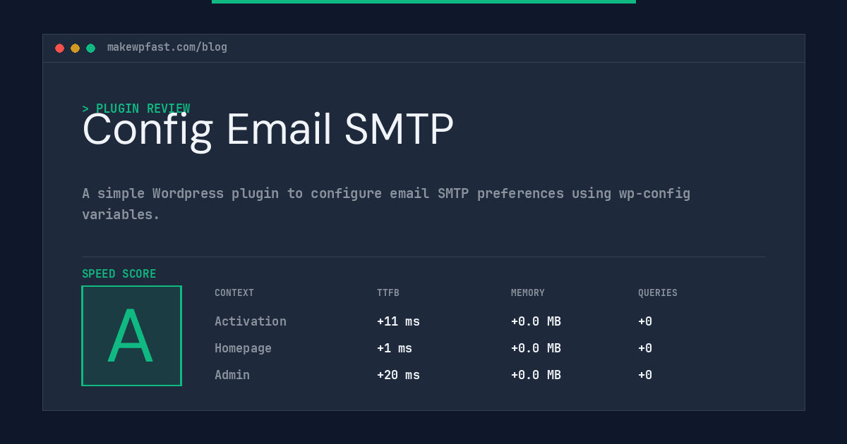 Config Email SMTP - MakeWPFast