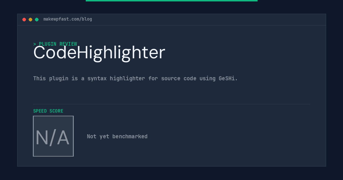 CodeHighlighter - MakeWPFast