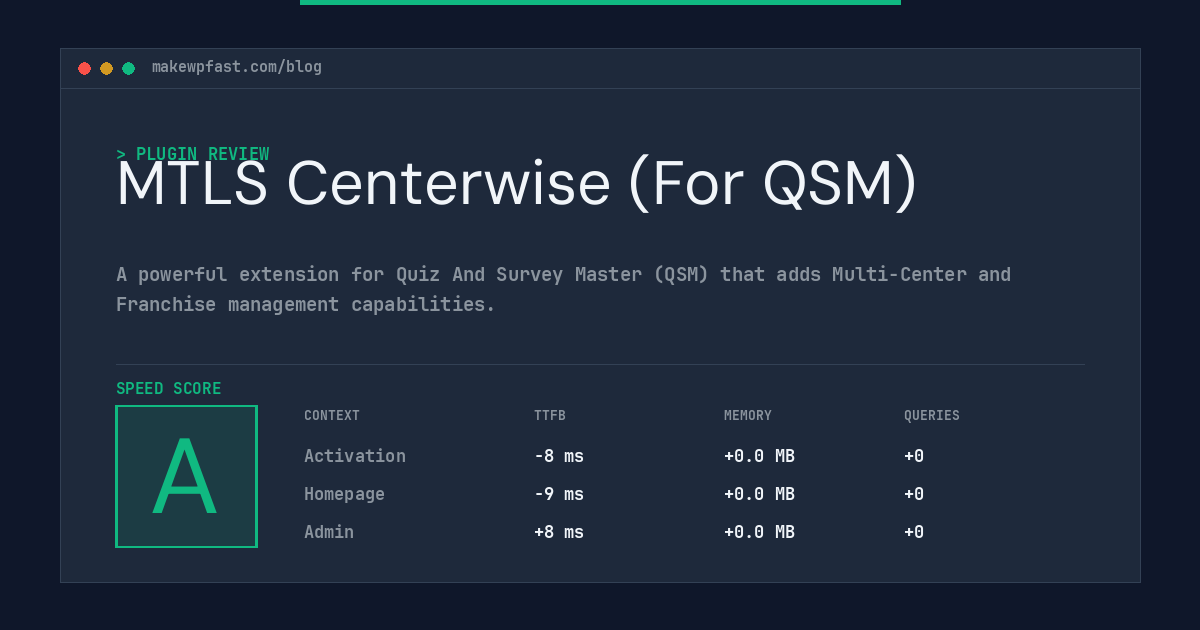 MTLS Centerwise (For QSM) - MakeWPFast