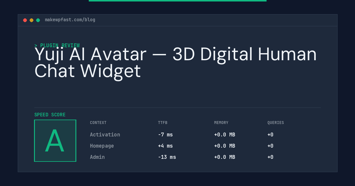 Yuji AI Avatar — 3D Digital Human Chat Widget - MakeWPFast