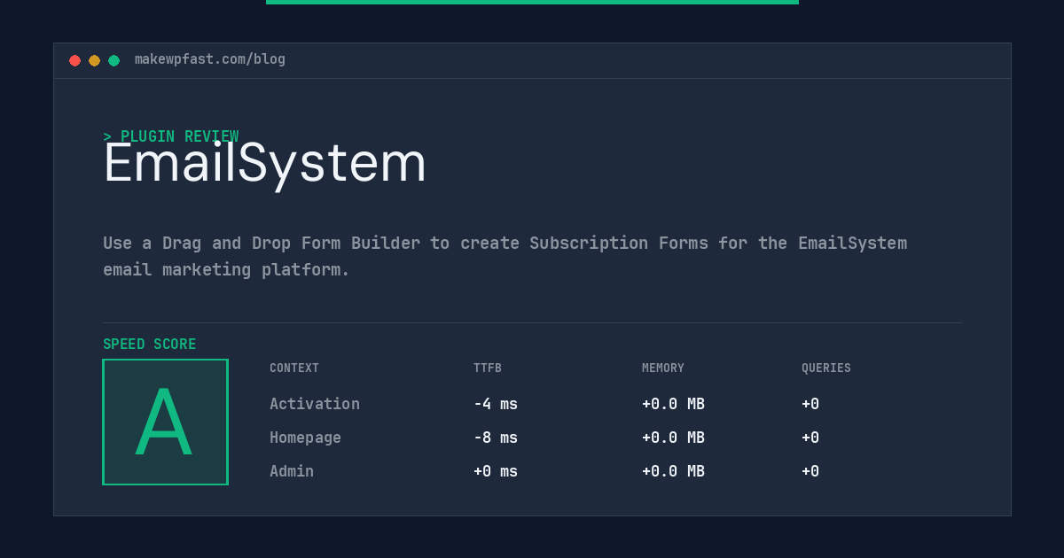 EmailSystem - MakeWPFast