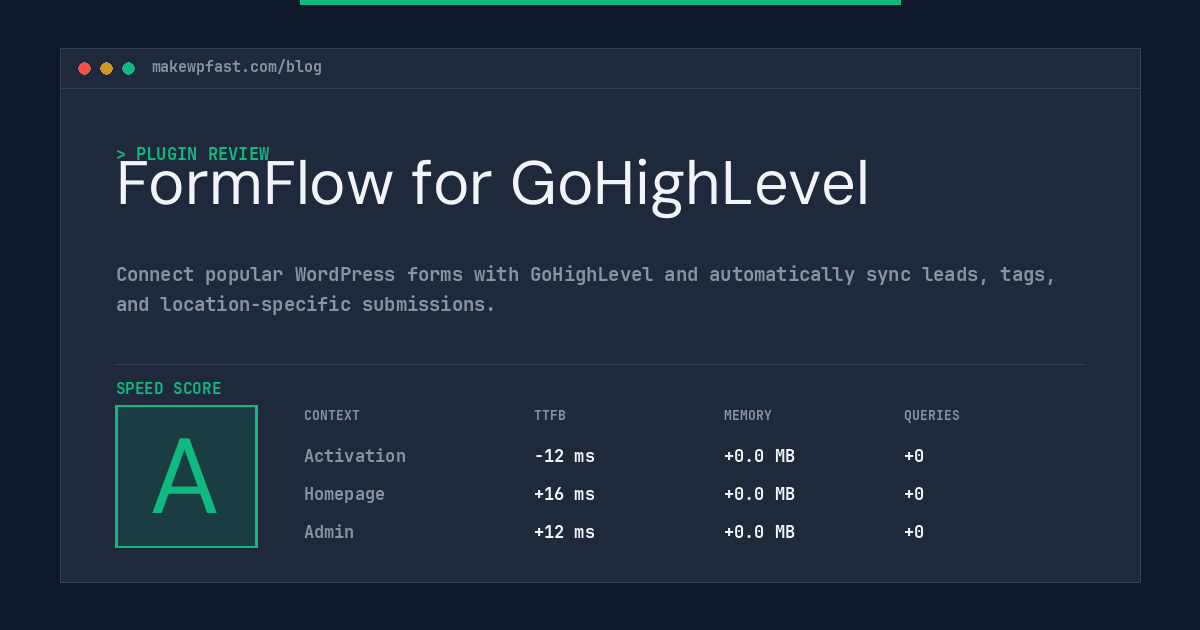 FormFlow for GoHighLevel - MakeWPFast