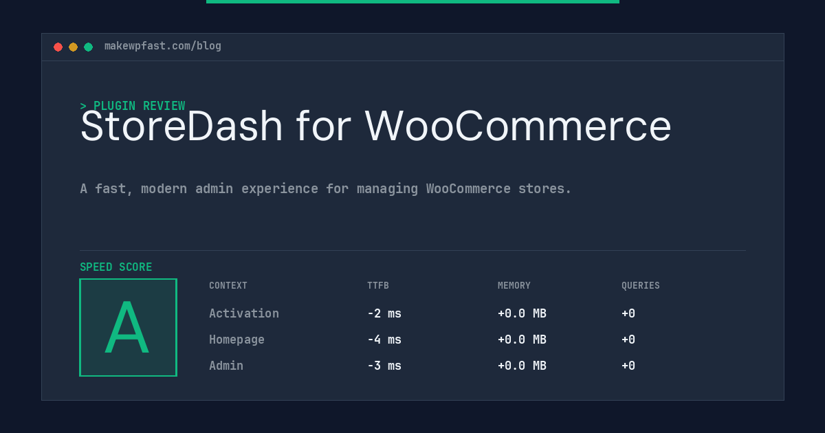StoreDash for WooCommerce - MakeWPFast