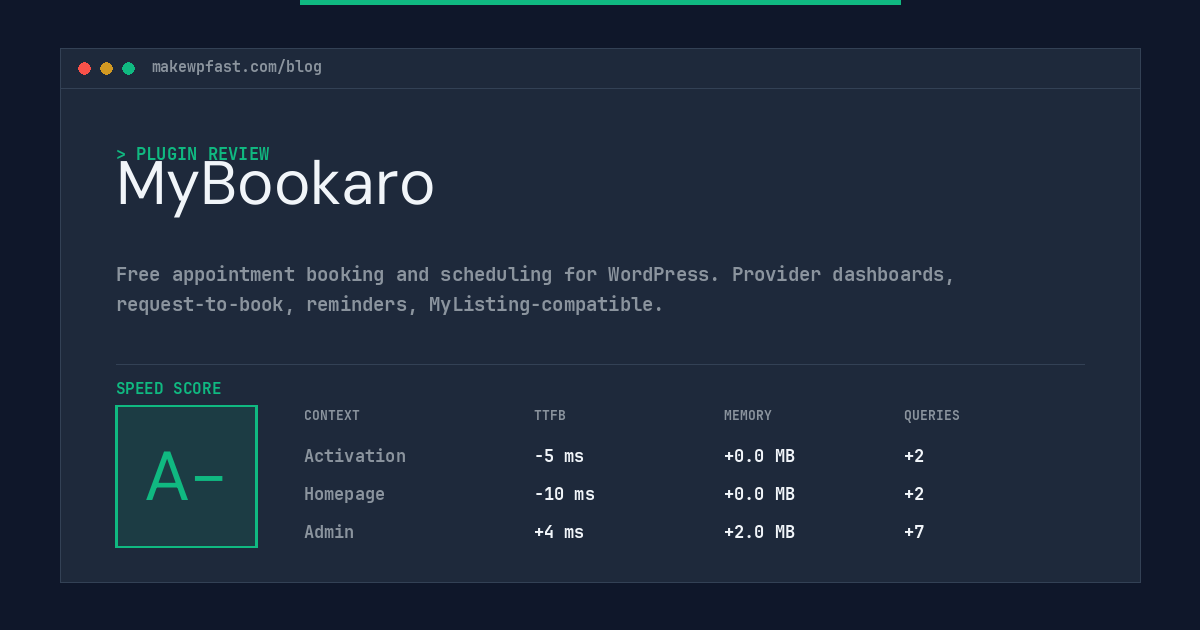 MyBookaro - MakeWPFast